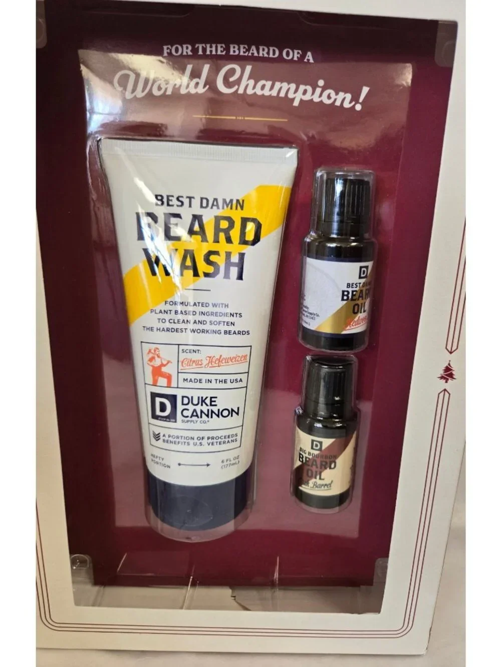 Duke Cannon The Beard That Stold Christmas Beard Care Kit Men's Self Care